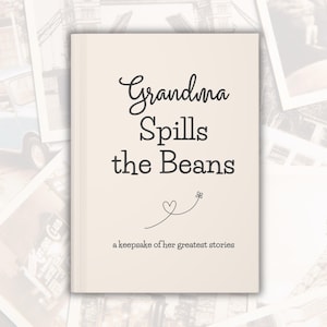 Fun Grandma Legacy Journal for Grandmother Memory Keepsake Gift Book for Telling Family Stories, Tell Me Your Story Grandparent Gift