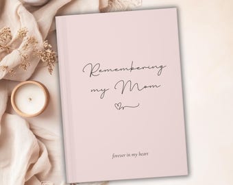 Trauer Journal für den Verlust der Mutter Erinnerungsgeschenk für den Verlust der Mutter, Erinnerung an Mama Notizbuch, Erinnerung an meine Mutter Vermächtnis Journal Geschenk rosa