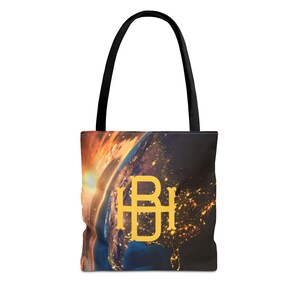 Earthly Adventure Tote Bag: Eco-Friendly Polyester Travel Bag