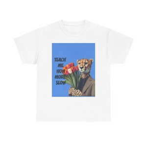 Playful Tiger Graphic Tee: Vintage-Inspired Soft Cotton Unisex Top