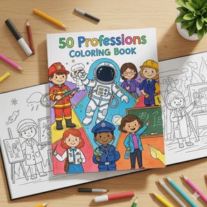 Professions Coloring Pages for Kids: Community Helpers Printable (PDF Download)