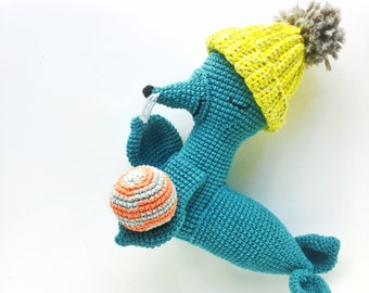 Frank, the seal-Crochet pattern/amigurumi