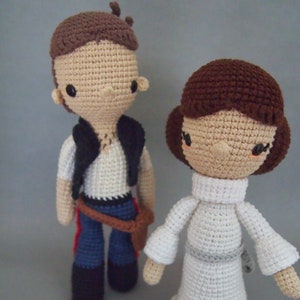 Star Wars Princess Leia and Han Solo Crochet Pattern/Amigurumi