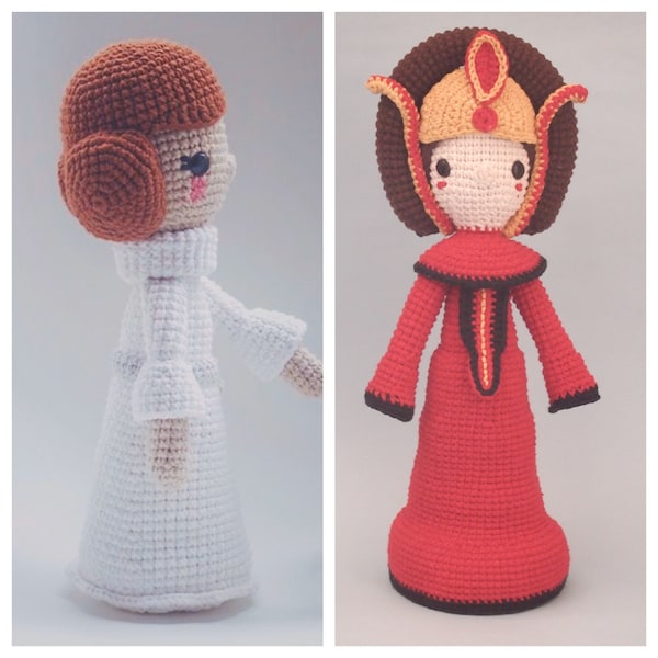 Padmé Amidala and Princess Leia - Crochet Pattern/amigurumi