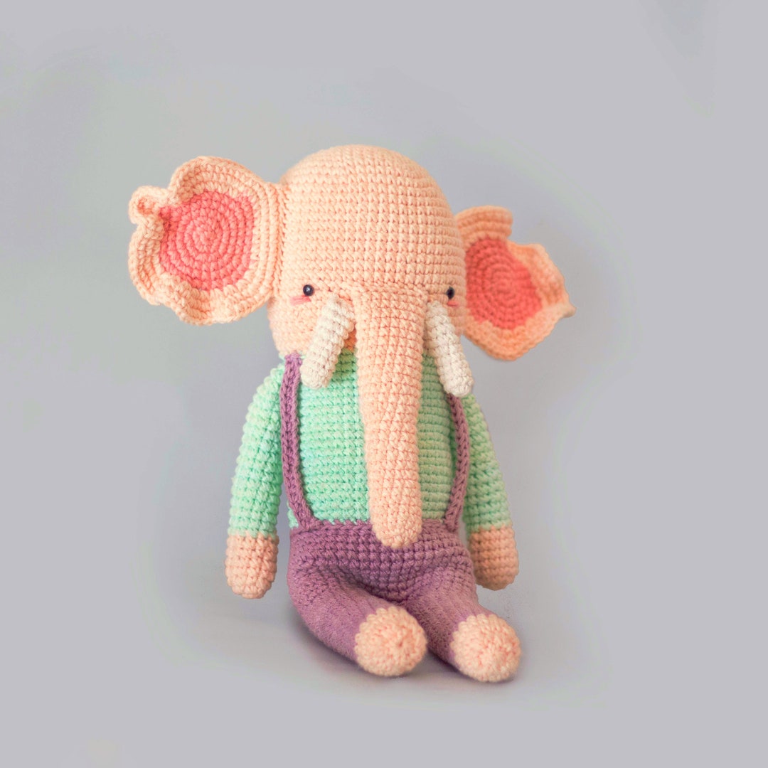 Elefante MuÃ±ecos Tejidos Al Crochet Faciles Marlon, El Elefante