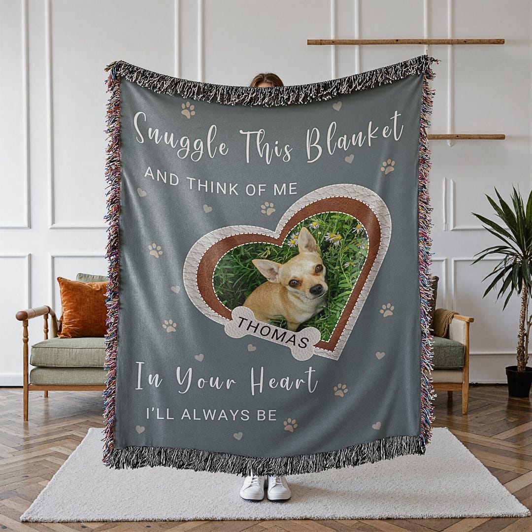 Custom Dog Loss Blanket Dog Memorial Gifts, Pet Loss Keepsake ...