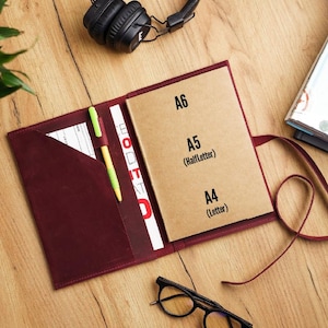 Notebook cover customized, Leather notebook cover, Leather journal cover, Notebook cover a5, Travelers notebook cover, Refillable journal