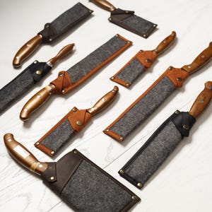 Leather knife cover, Kitchen knife sheath, Leather knife sheath, Cleaver sheath, Cleaver knife cover, Chef knife sheath, Leather knife case