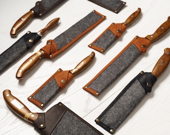 Funda de cuero para cuchillos, Funda para cuchillos de cocina, Funda de cuero para cuchillos, Funda para hacha de carnicero, Funda para cuchillo de carnicero, Funda para cuchillo de chef, Estuche de cuero para cuchillos