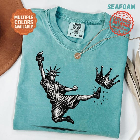 No Kings Shirt, Statue of Liberty, Democracy Tee, Anti Trump, Anti-Trump, Protest Shirt, Liberal Tshirt, Democrat T Shirt, Anti Fascism
