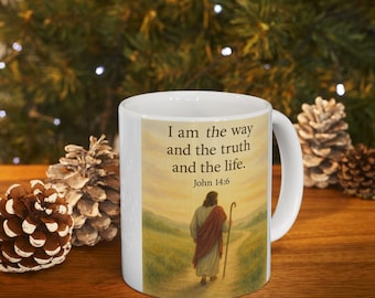Inspirational Bible Quote Coffee Mug: Christian Scripture Gift