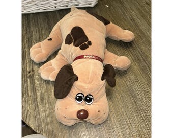 Pound Puppy Tan/Brown Spots Tonka  Vintage Original 1985 Heart Tag