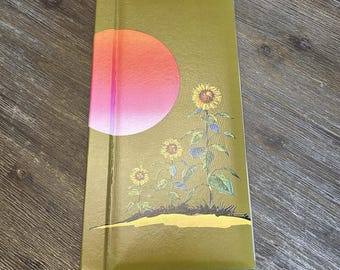 Photo Album Vintage 1970's Polaroid size Pictures Japan Sunflower