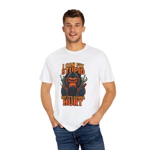 Funny Sarcastic Unisex T-shirt, I Can Fix Stupid Humor Tee, Hilarious Gift, Men Women Clothing, Sassy Shirt, Joke Top