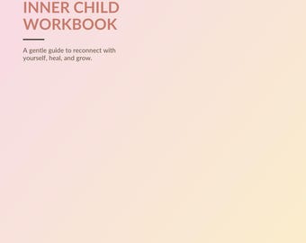 Inner Child Healing Workbook | Self Care Journal PDF | Mental Health Mindfulness Digital Download