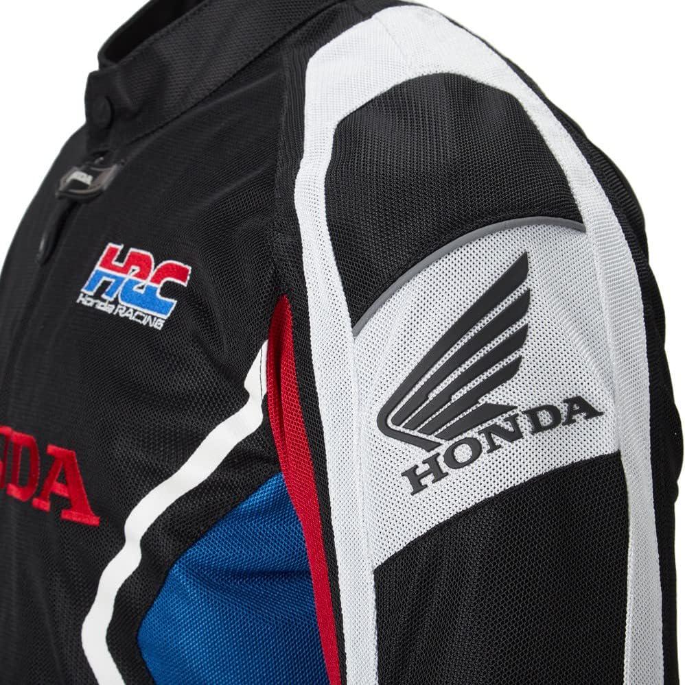 Honda Motorbike Racing Jacket: Lightweight Mesh Fabric, CE Armored ...