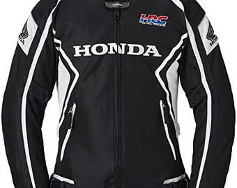Honda Motorbike Racing Jacket: Lightweight Mesh Fabric, CE Armored