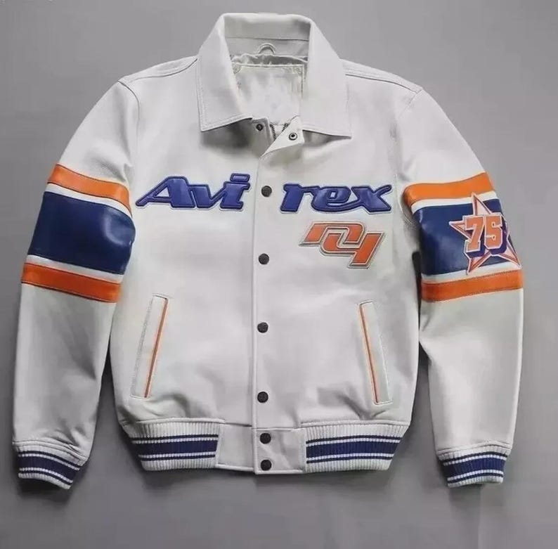 Chaqueta bomber de cuero Avirex hecha a mano: el icónico estilo de vuelo americano imagen 11