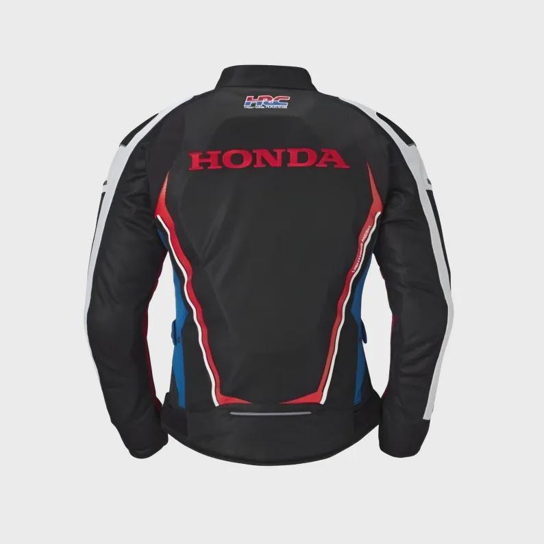 Honda Motorbike Racing Jacket: Lightweight Mesh Fabric, CE Armored ...