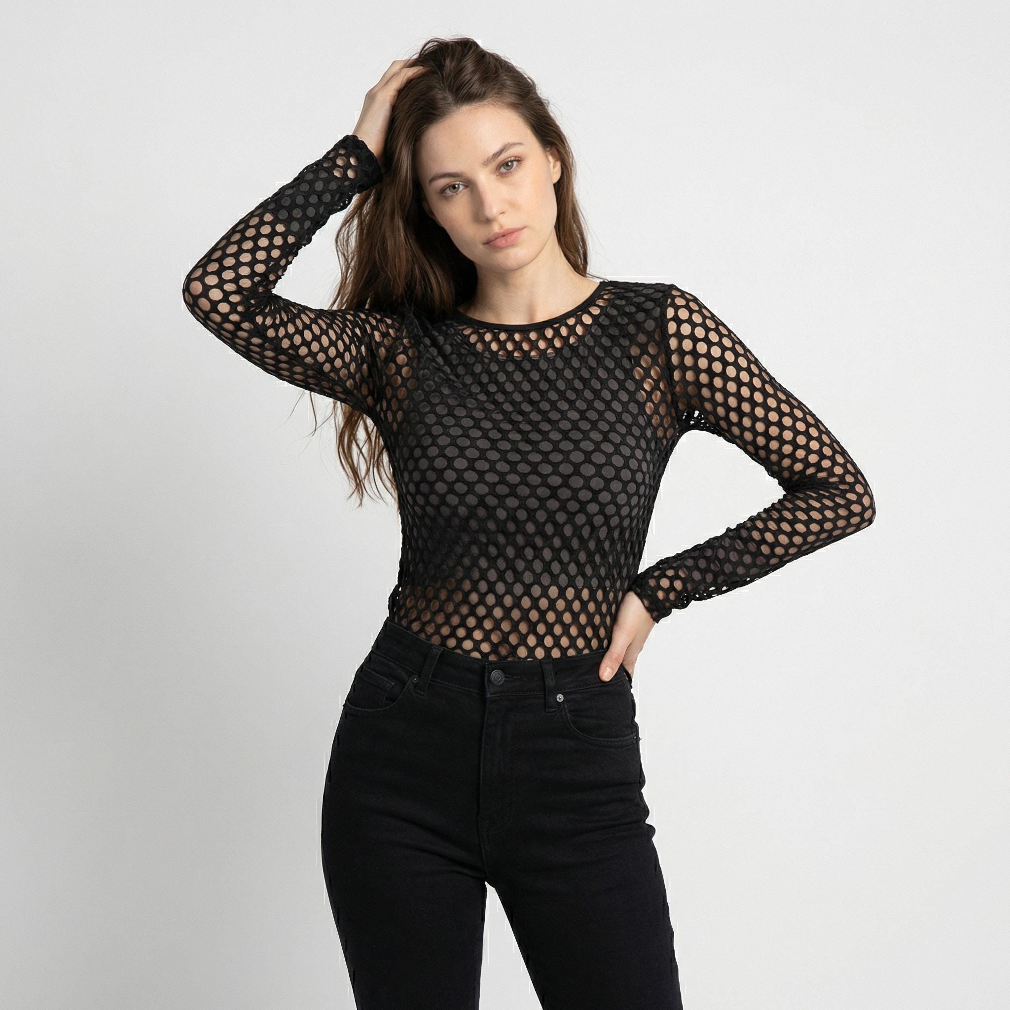 roco♡ Ameri SEE THROUGH LAYERED TOP Womens See Through Top - Etsy