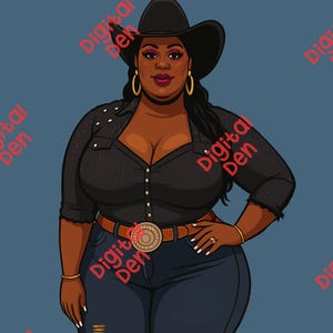 black cowgirl dress plus size Western Shirt main image 1