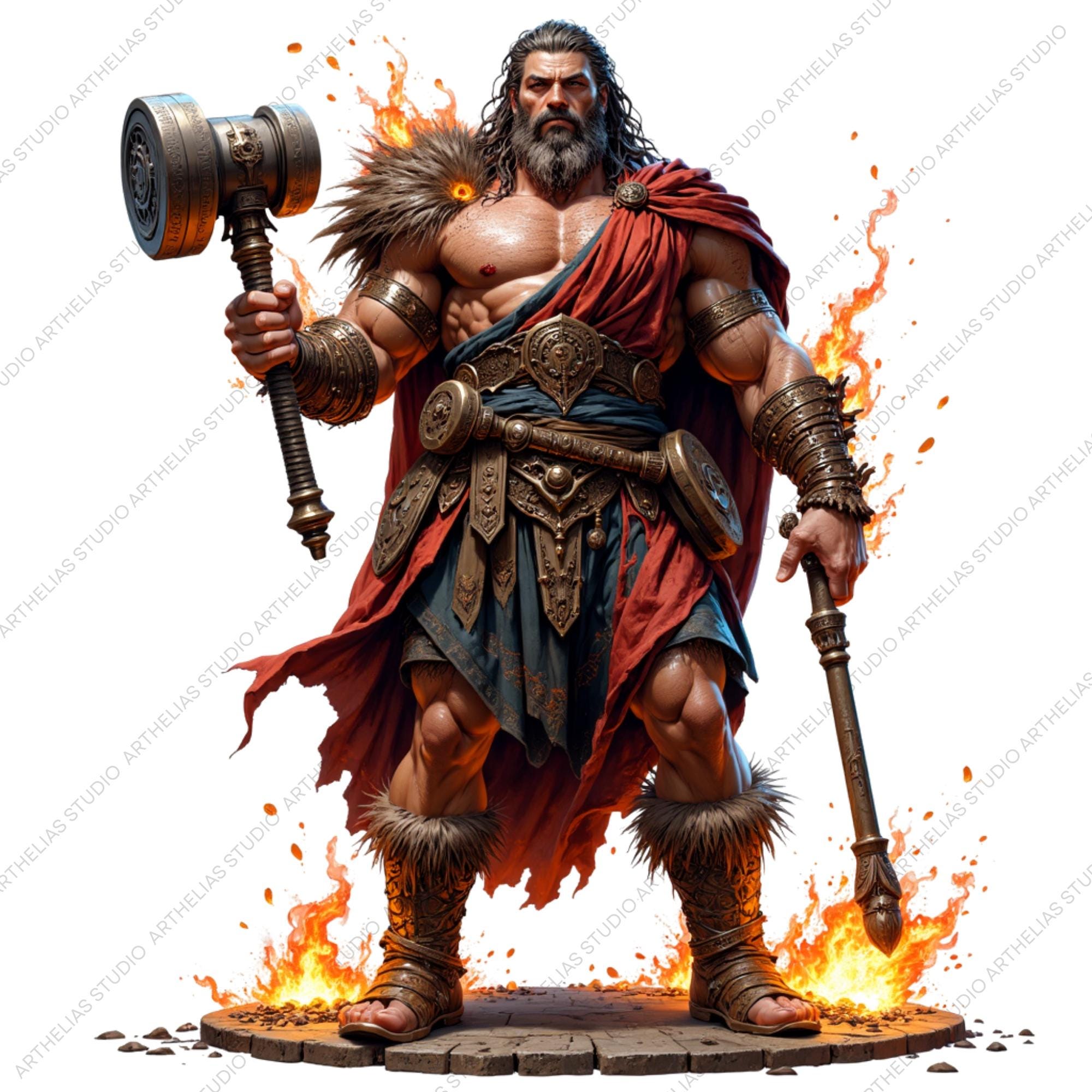 Greek and Roman Pagan Gods Clipart Set – Fantasy Pngs for Digital Art ...