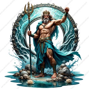 Roman Gods Clipart Bundle – Ancient Mythological Deities for Junk ...