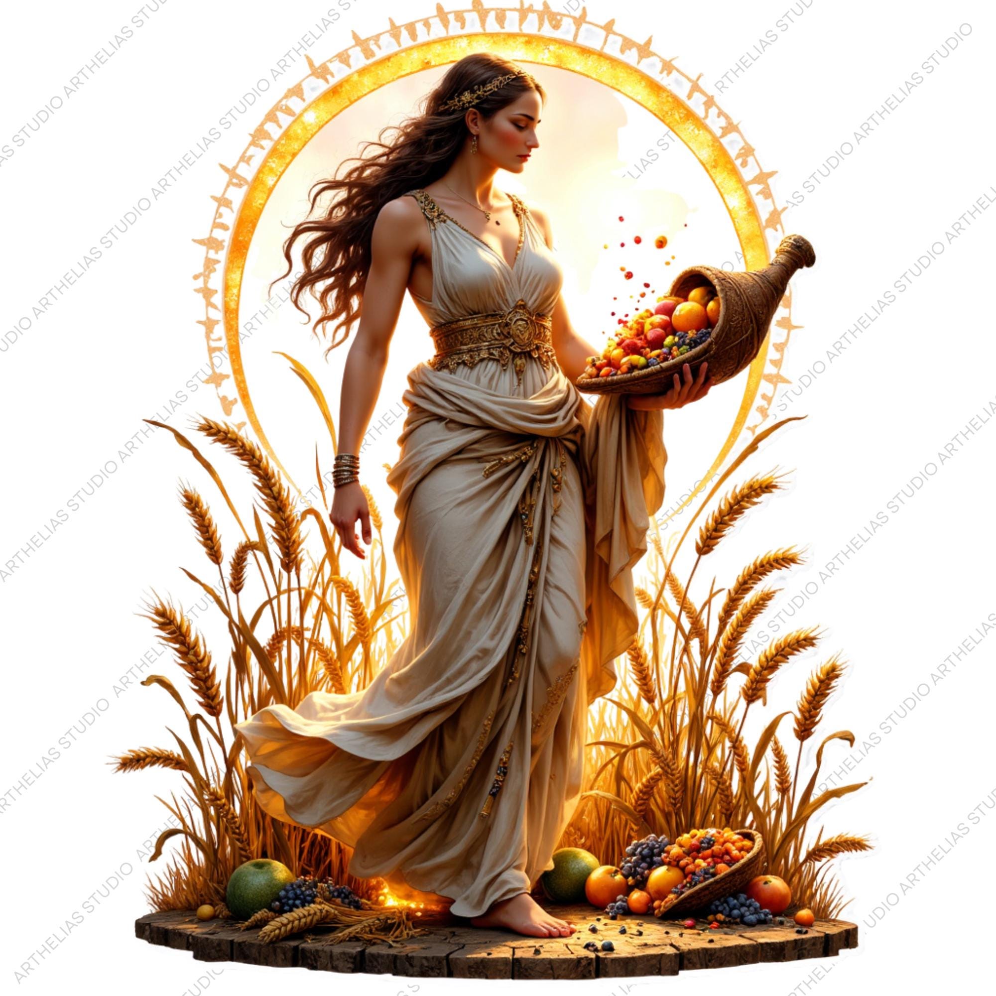 Greek and Roman Pagan Gods Clipart Set – Fantasy Pngs for Digital Art ...