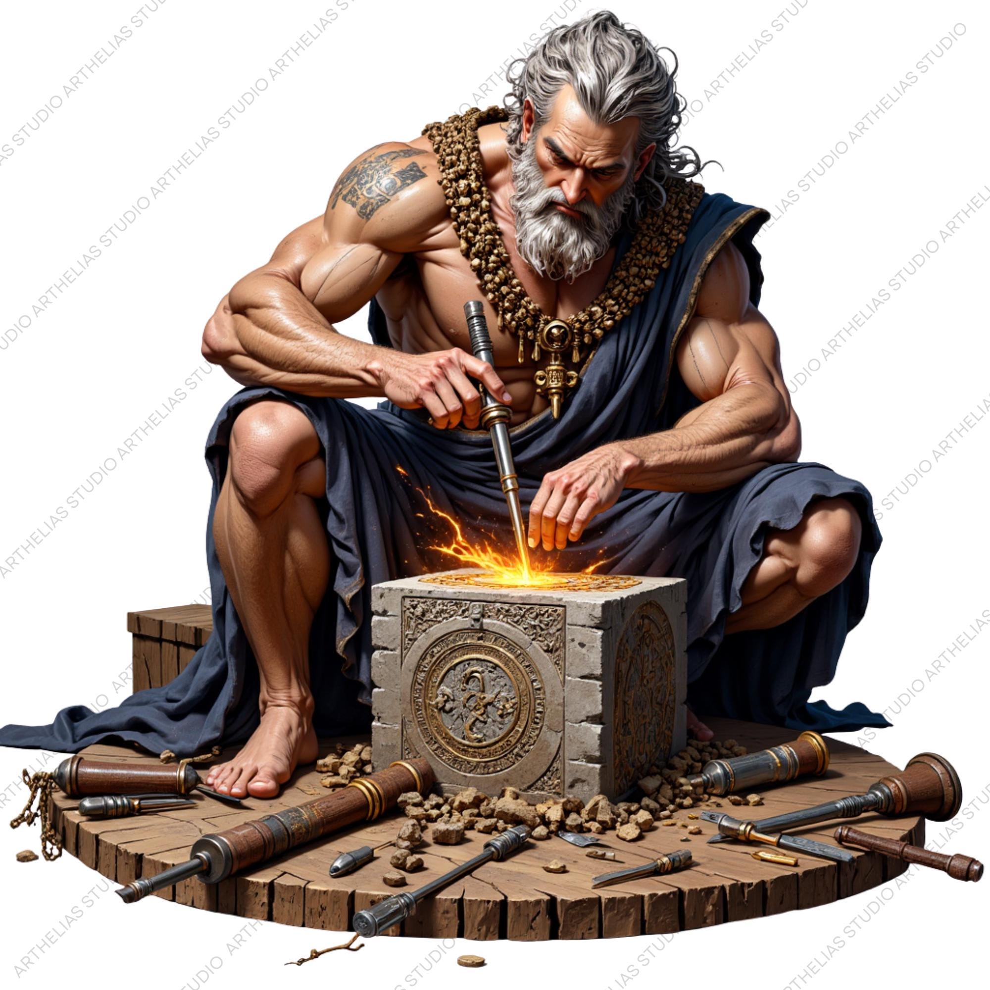 Greek and Roman Pagan Gods Clipart Set – Fantasy Pngs for Digital Art ...
