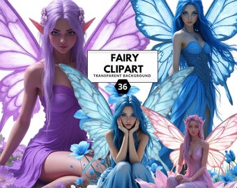 Fairy Clipart PNG: Enchanted Garden & Magical Fairy Graphics