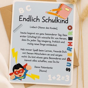Back to school, back to school card, congratulations card, school enrollment, digital card, card for first graders, first day of school