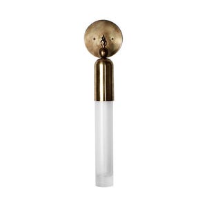 One light Glass Tube Wall Sconce - Wall Modern Antique Brass light Fixture - Cylinder Glass Sconce - Home & Office Decor