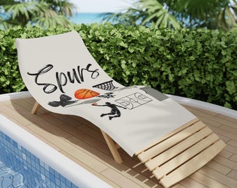 San Antonio Beach Towel | Basketball Fan | Yacht | Beach Essentials | NBA Apparel | Boat | Poolside | Custom Gift | AAU Team | Victor Wemby