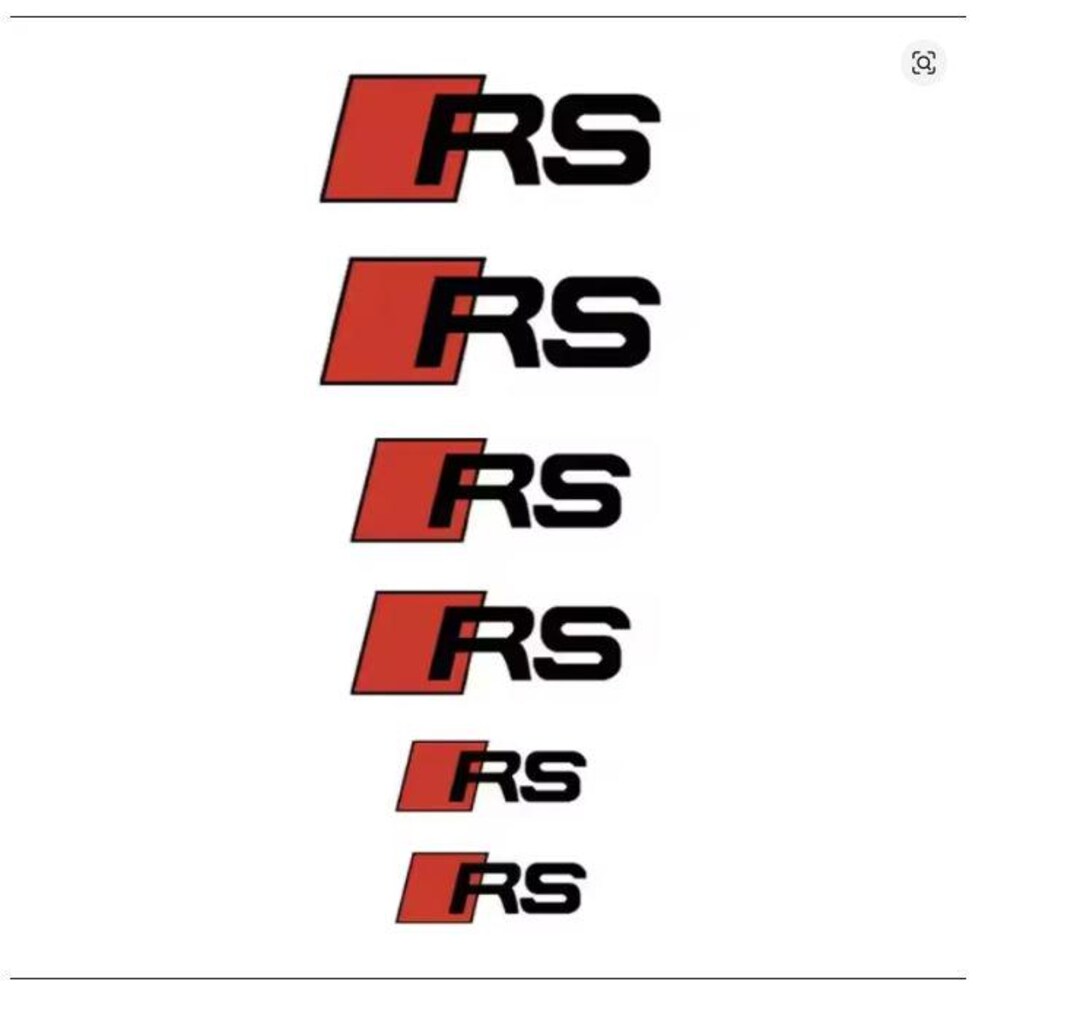 Audi Sport Brake Caliper Sticker Set 6pcs Red S Line RS Decals for A3 ...