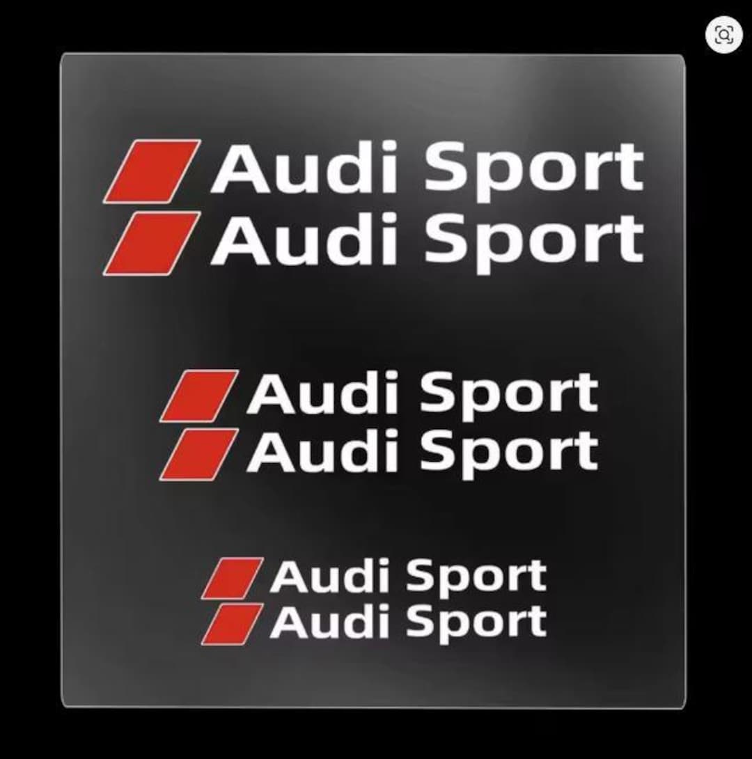 Audi Sport Brake Caliper Sticker Set 6pcs Red S Line RS Decals for A3 ...