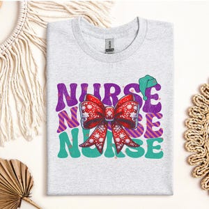Christmas Nurse shirt, Holiday Nurse tshirt for her, Holiday nurse gift, Christmas nurse appreciation, Work shirt for nurse, Christmas shirt