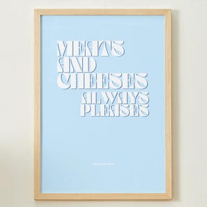 Bob Mortimer Quote Print: Meats & Cheeses - British Comedy Wall Art
