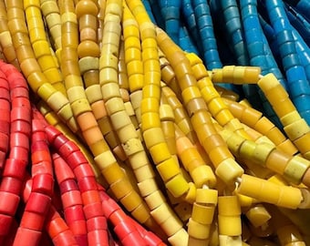 vintage tile beads by the strand