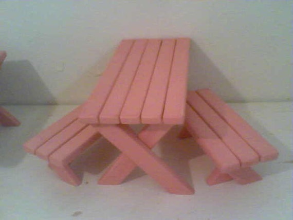 american girl doll picnic table