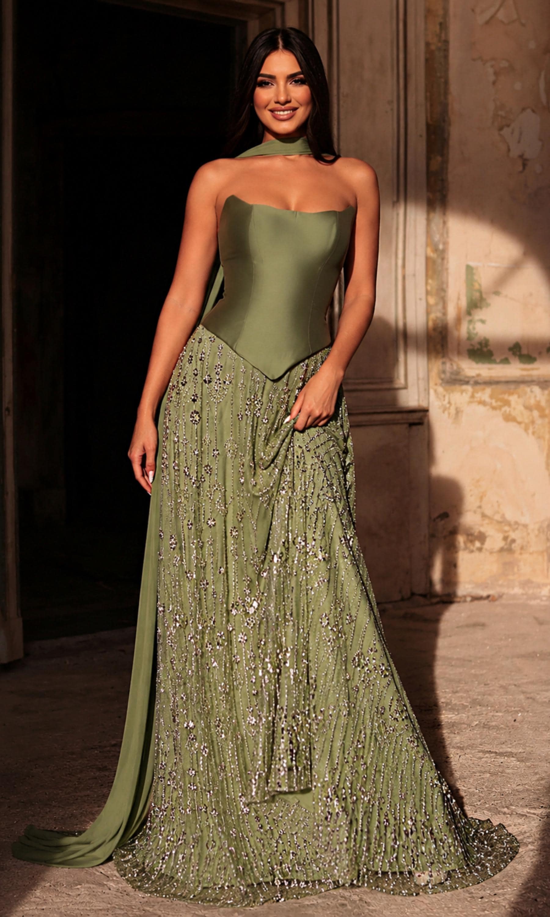 Sequin and Chiffon Dress - Etsy