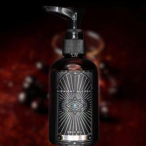 Black Label Cherry - Warm, Boozy, Black Cherry Scented, Moisturizing Body Oil, Lotion Set