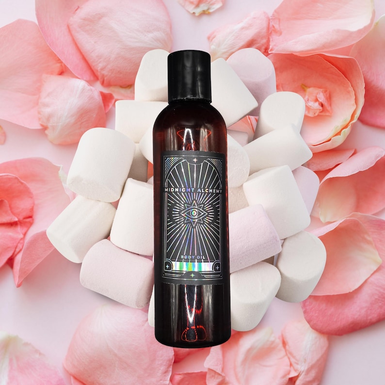 ROSE MARSHMALLOW CREAM — Premium feuchtigkeitsspendendes Körperöl, lang anhaltender Duft Fleurmand, Floral + Gourmand Bild 1