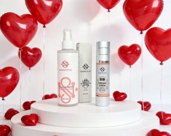 BB Cream con SPF + Acqua Micellare / Set di prodotti naturali ucraini per la cura della pelle per idratazione e pulizia