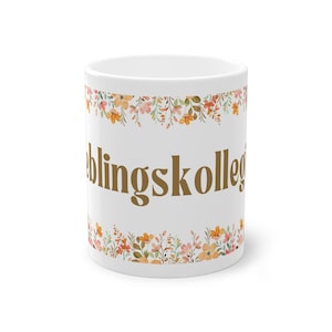 Floral Pattern Mug, 11 ml Coffee Mug, Best Gift for Friends, Home Decor, Floral Coffee Mug, Birthday Gift