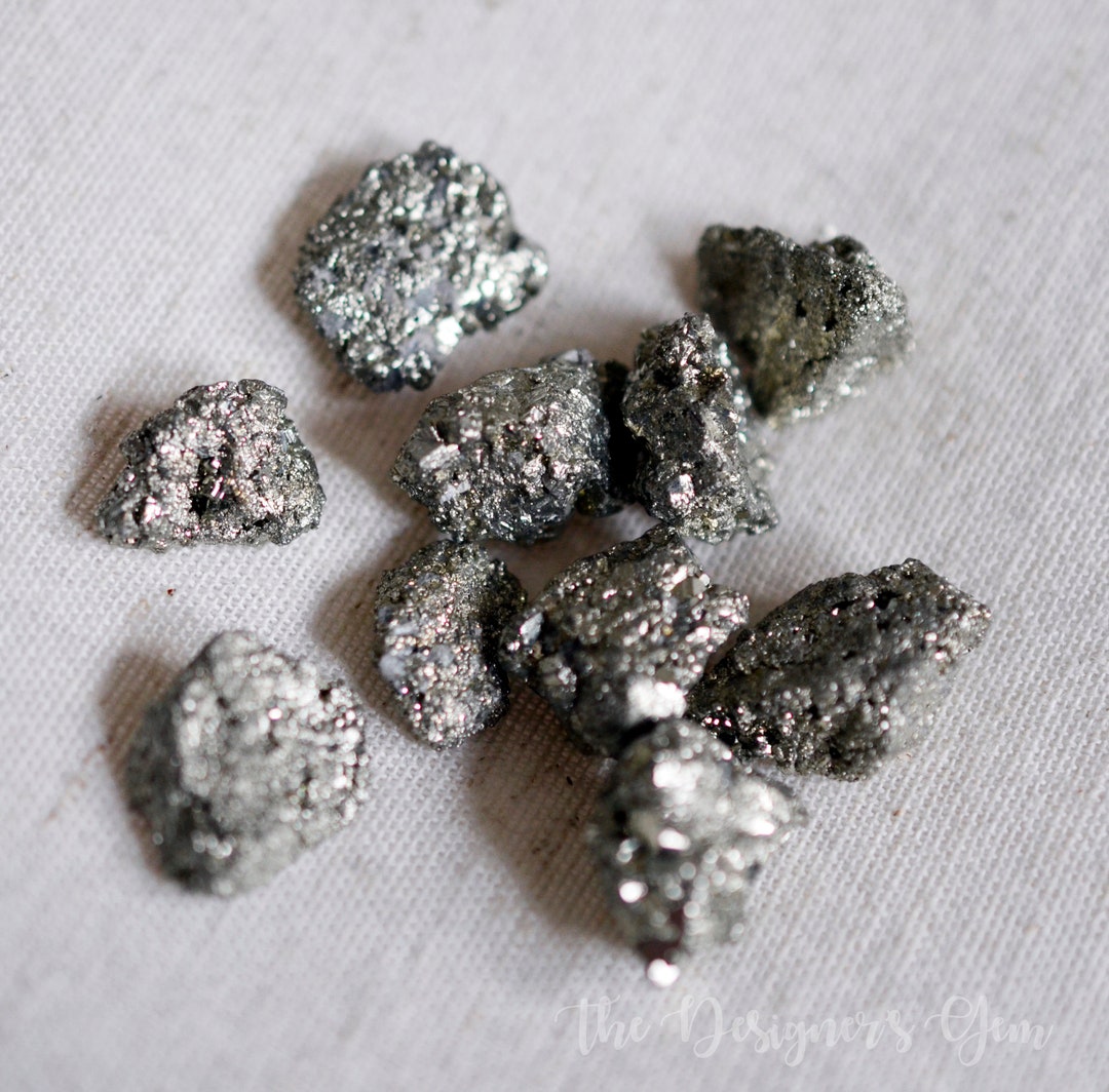 Pyrite Small Rough TINY Raw Pyrite Stone - Not Drilled - Rough Natural Pyrite Specimens ...
