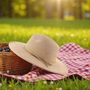 Vegan Felt Cattleman Cowboy Hat |New Colors Ajvailable | Best Seller Western Hat for Women and Men | Adjustable Fit | 57cm