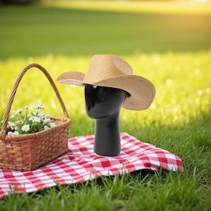 Handwoven Straw Cowboy Hat Unisex Wide Brim Sun Hat – Summer Beach Hat for Men\Women |Breathable | Fedora Hat