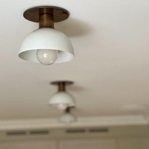 Modern 1 Small Light Flush Mount Light, Modern Brass Vanity Light Kitchen Light Fixture