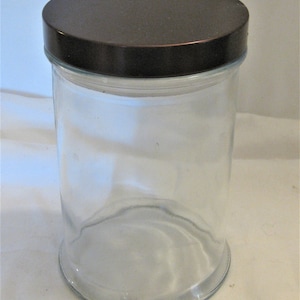 Jar Clear Glass Round with lid 20 oz.