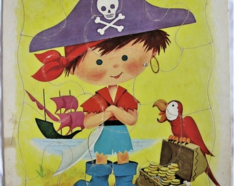 Frame Tray Puzzle Pre-School Pirate No. 4525